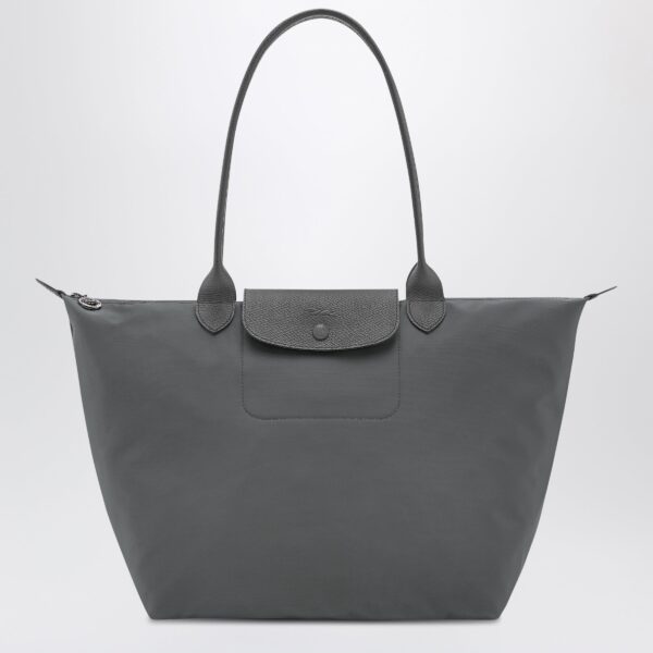 Longchamp - Anthracite grey shopping bag L Le Pliage One