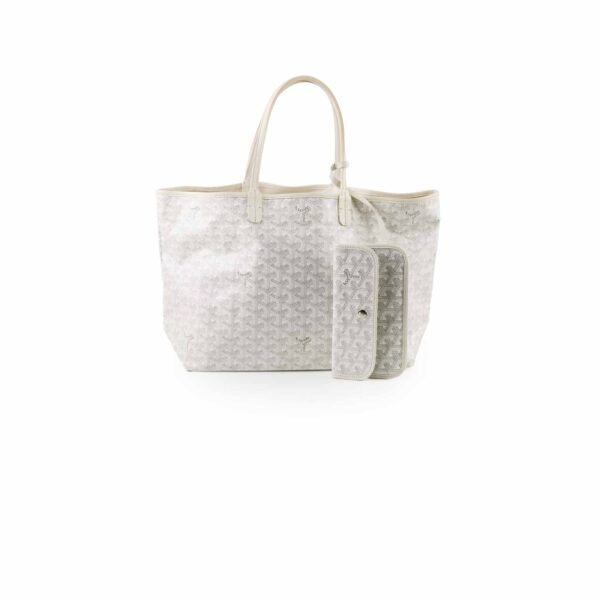 Goyard Saint Louis White PM Tote