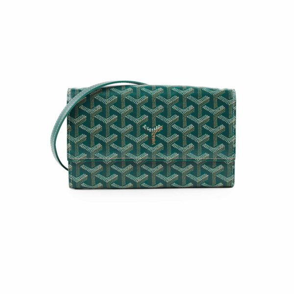 Goyard Varenne Continental Wallet (On Strap) Green