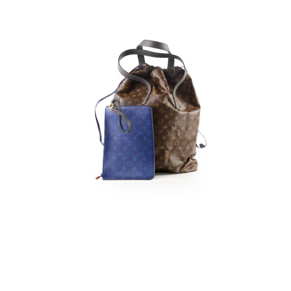 Louis Vuitton Monogram Pacific Cabas Light Tote & Navy Clutch