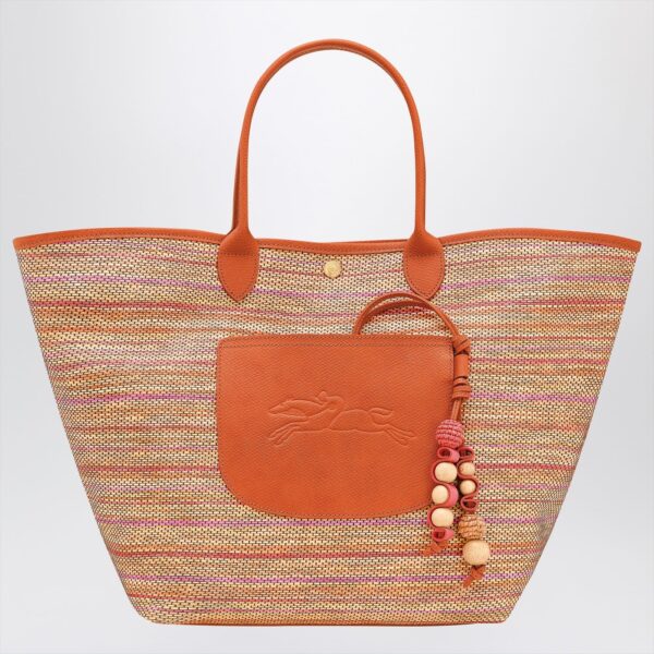 Longchamp - L Le Pliage Collection basket bag in rainbow canvas