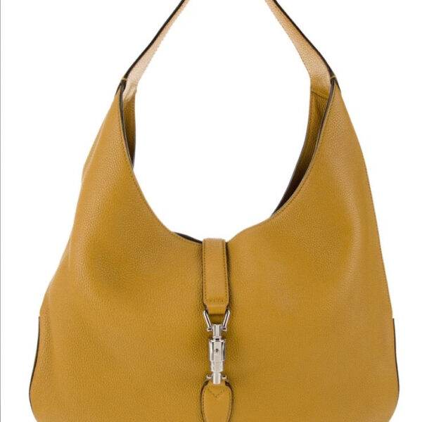 GUCCI SOFT CALFSKIN LEATHER LARGE JACKIE HOBO BAG